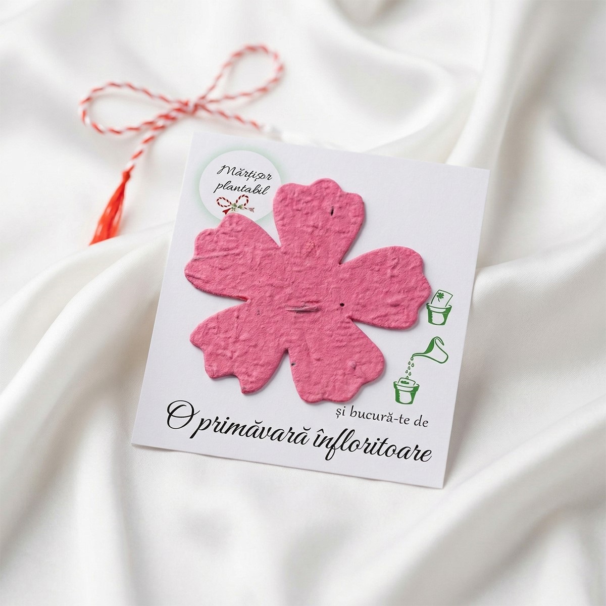 Set 10 mărțișoare plantabile - imagine 3