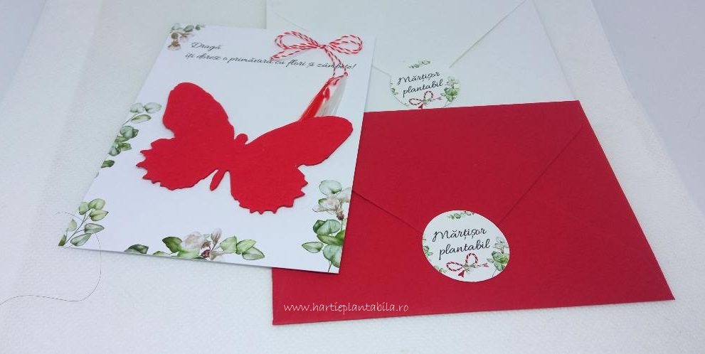 martisor plantabil cu plic