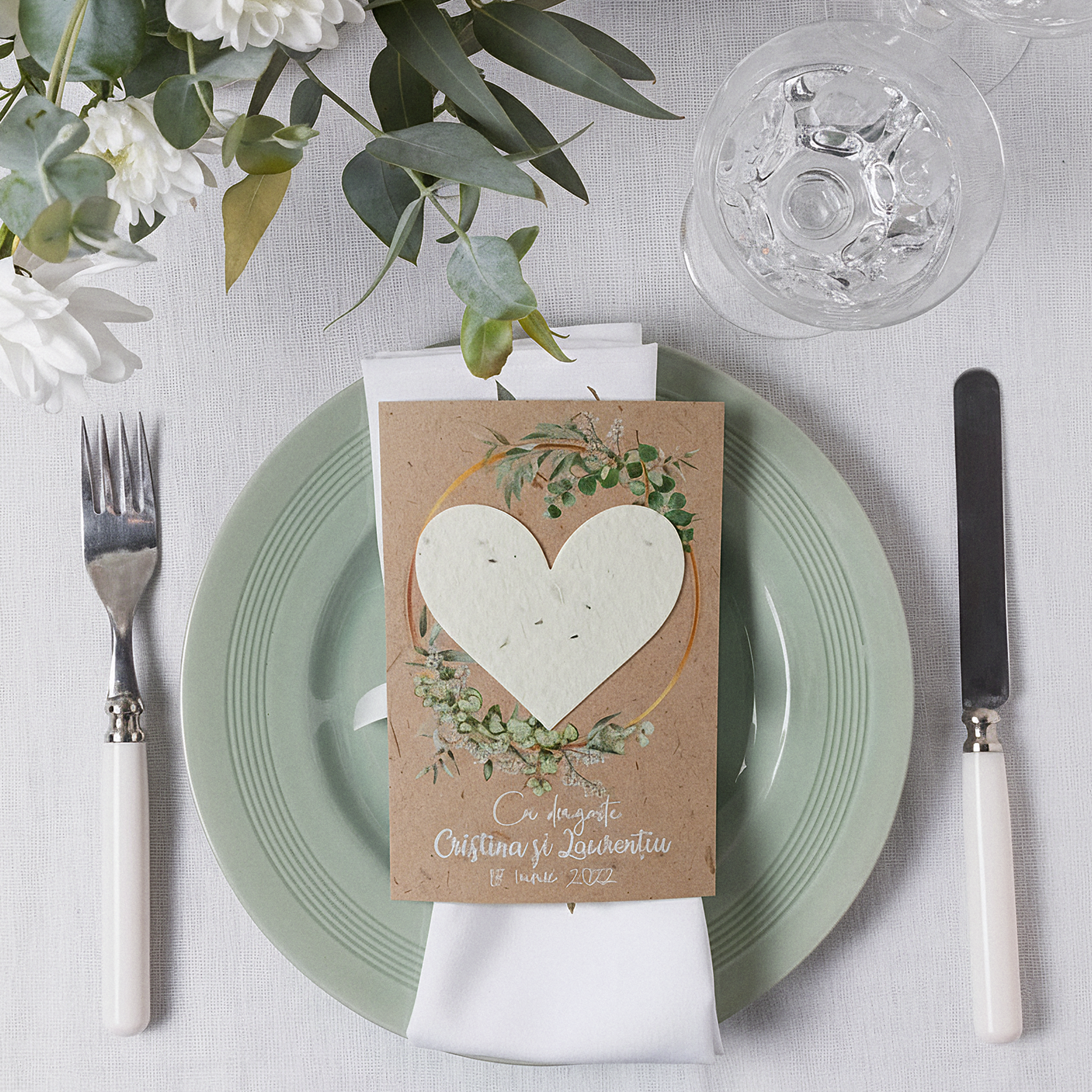 Marturie cu inima plantabila - Poza de produs 1