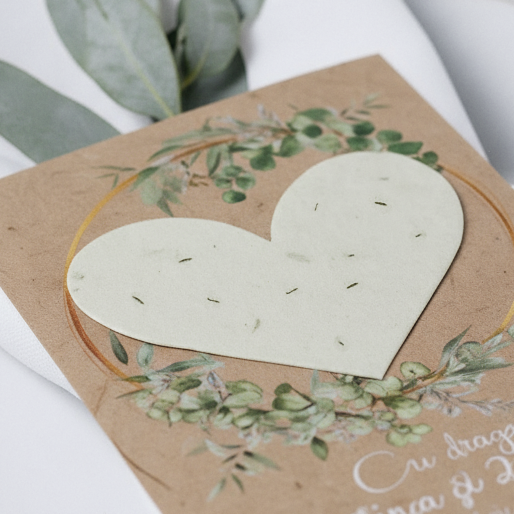 Marturie cu inima plantabila - Poza de produs 2