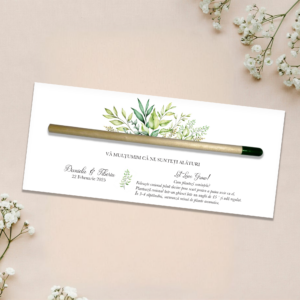 Marturie cu creion plantabil Herbs 
