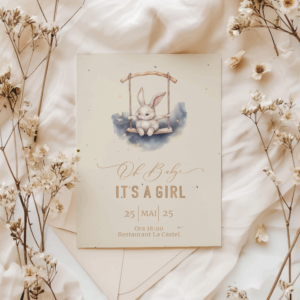 Invitatie Little Bunny Girl