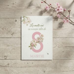 Felicitare Ziua femeii florală