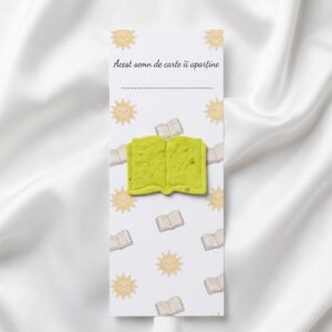 Semn de carte cu figurină plantabilă „Play la vacanță”