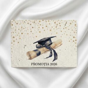 Felicitare cadou absolvire hârtie cu semințe