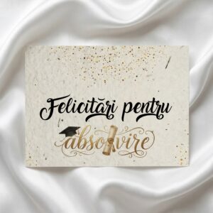 Felicitare plantabilă absolvire Premium