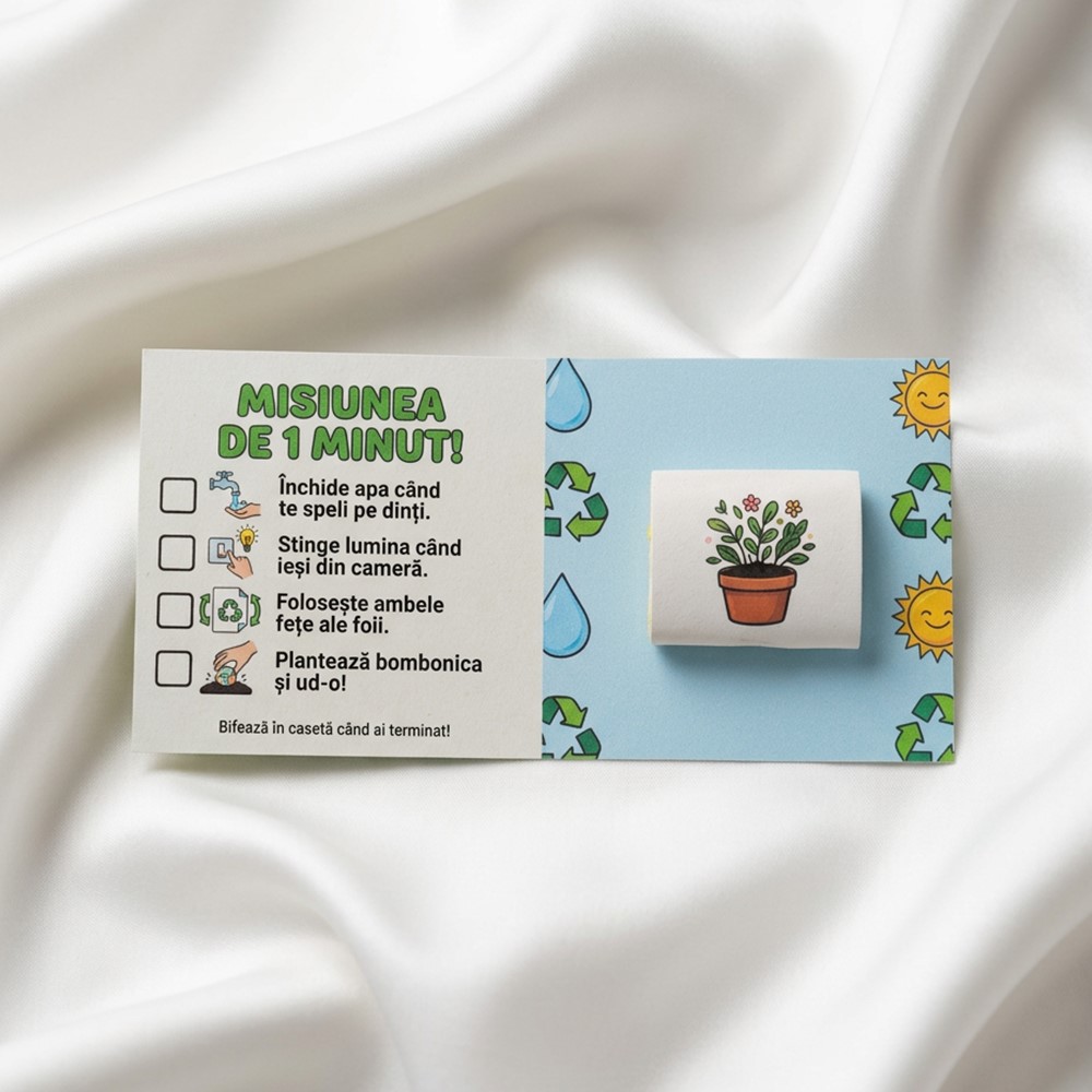 Broșură eco Misiunea verde vedere pe interior