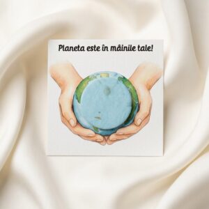 Cartonaș cu Planeta albastră plantabilă