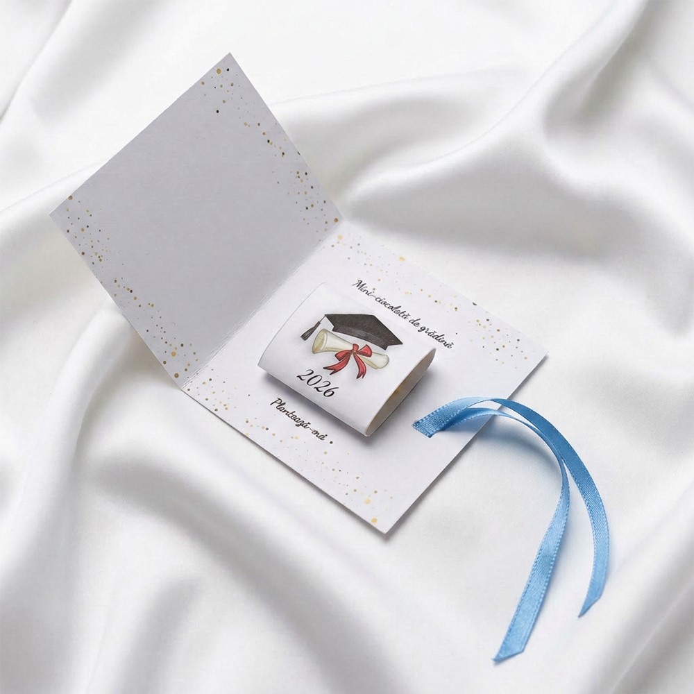 Cadou absolvire băieți cu mini-ciocolată de grădină - imagine 2